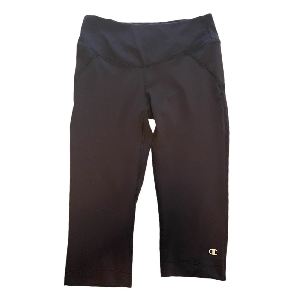 Champion Shape Capris Leggings Pants Medium Black